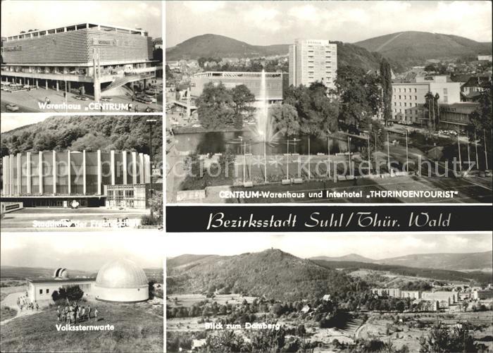 Suhl Thueringer Wald Warenhaus Centrum Interhotel Thueringentourist Volkssternwa
