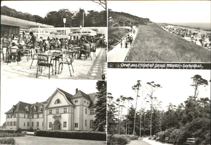 Graal-Mueritz Ostseebad Cafe Eis Terrasse Broiler Gaststaette Sanatorium Richard