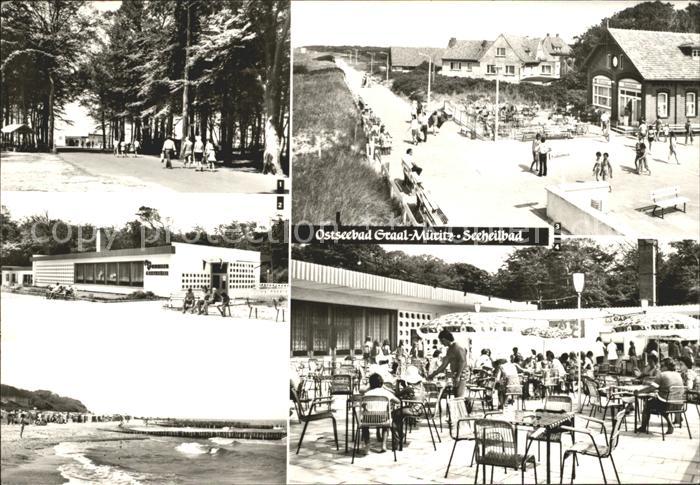 Graal-Mueritz Ostseebad Broiler Gaststaette Milchbar Seestern Cafe Eis Terrasse