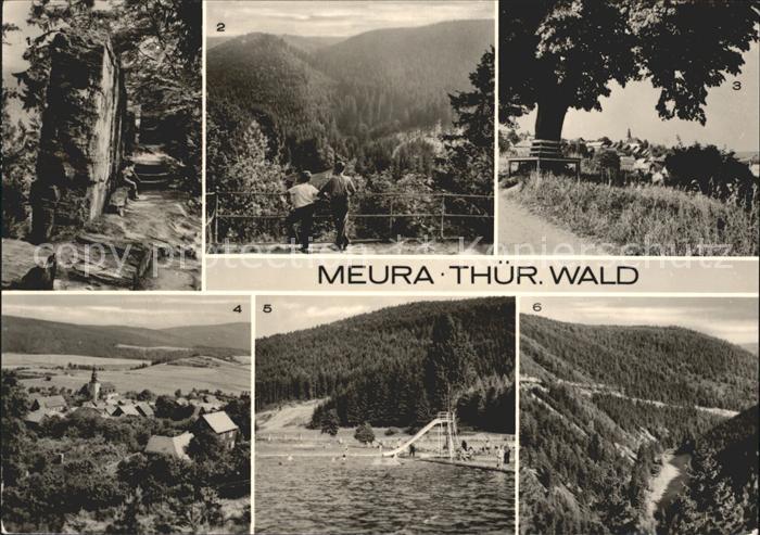 Meura Meurasteine Suhlbachtal Waldbad Wittgendorf Augrund