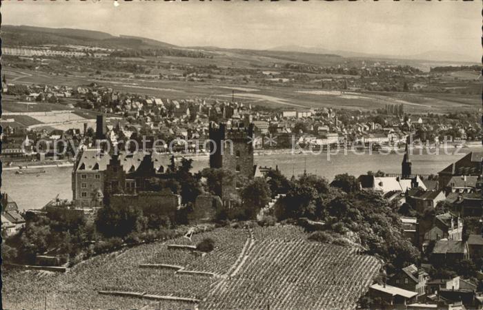 Bingen Rhein Burg Klopp und Ruedesheim