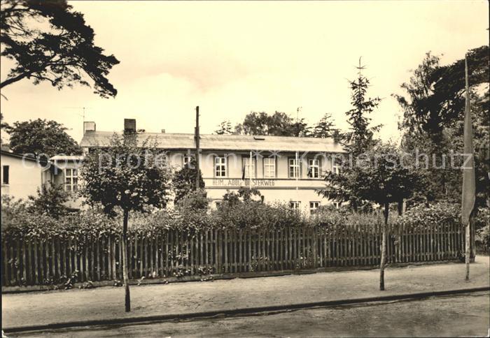 Lubmin Ostseebad FDGB Erholungsheim Adolf Diesterweg