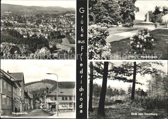 Friedrichroda Puschkinpark Inselsberg Hauptstrasse