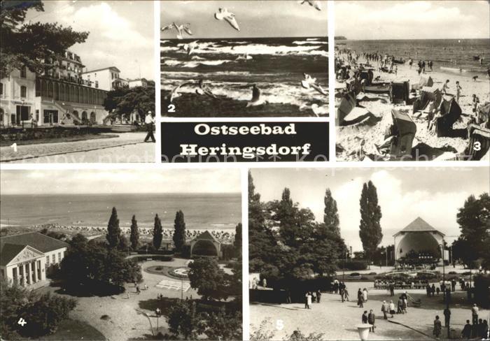 Heringsdorf Ostseebad Usedom FDGB Heim Solidaritaet Strand Musikpavillon