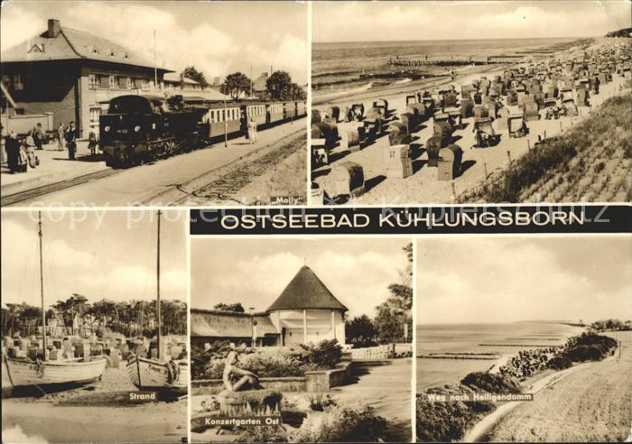Kuehlungsborn Ostseebad Dampflok Strand Heiligendamm