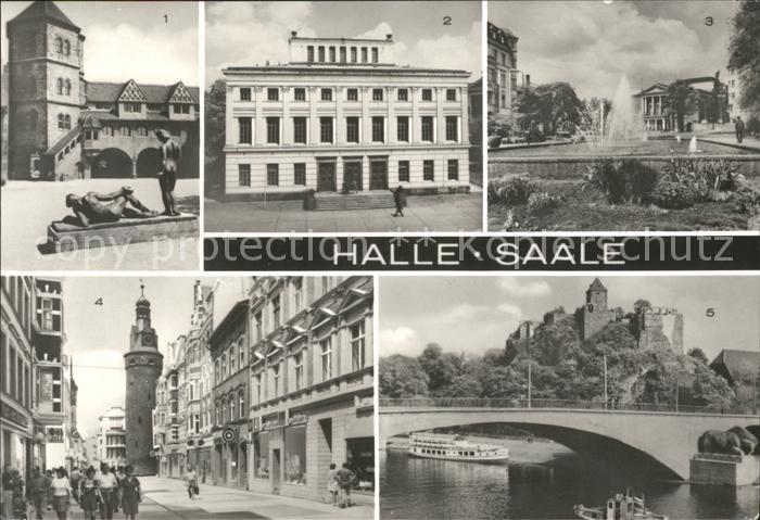 Halle Saale Burghof der Moritzburg Theater Univeristaet Leipziger Tor Giebichens