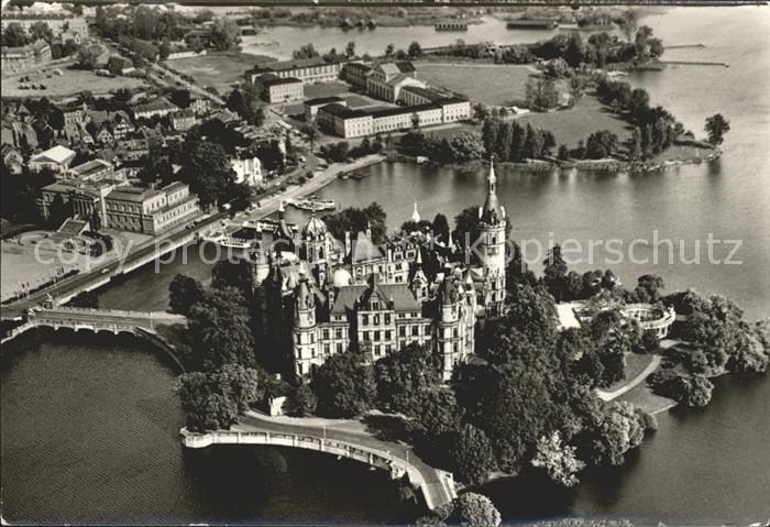 Schwerin Mecklenburg Fliegeraufnahme Schlosss