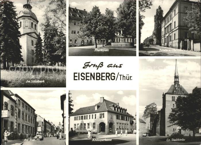 Eisenberg Thueringen Schlossparkt Marktplatz Stadtkirche