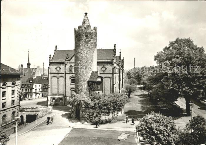 Poessneck Partie mit Steinturm