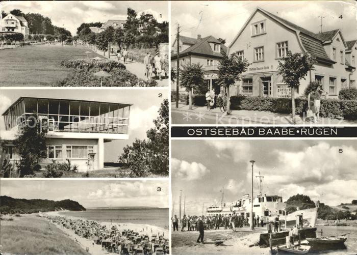 Baabe Ostseebad Ruegen HO Gasstaette Inselparadies Strand FDGB Erholungsheim Mat