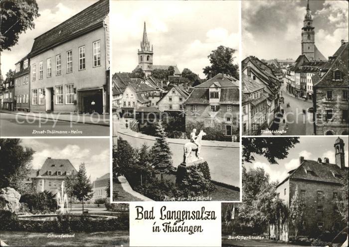 Bad Langensalza Marktstrasse Bergkirche Barfuesserkloster Schwefelbad