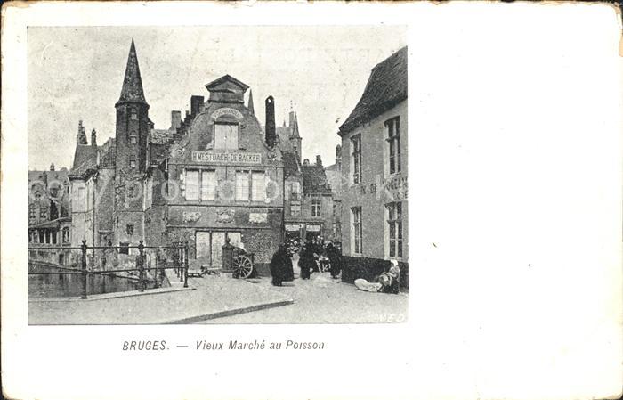 Bruges BRUGGE Belgie Vieux Marche au Poisson
