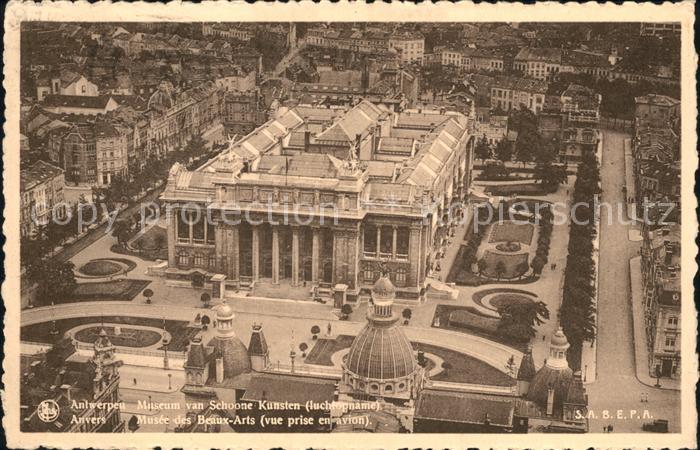 Antwerpen Anvers Museum van Schoone Kunten Fliegeraufnahme