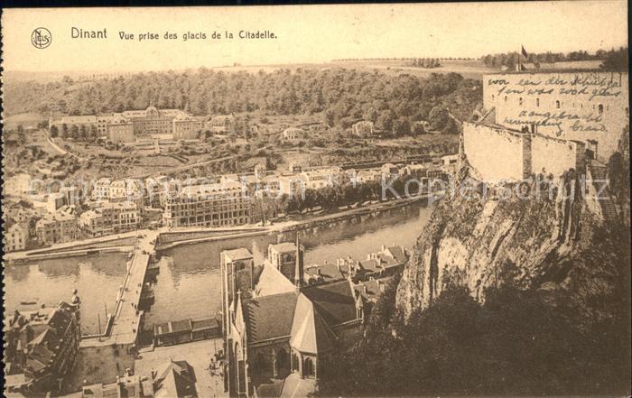 Dinant Wallonie Vue prise des glacis de la Citadelle