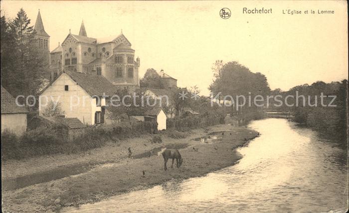 Rochefort Namur Wallonie Eglise et la Lomme
