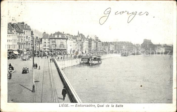 Liege Luettich Embarcadere Quai de la Batte