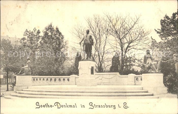 Strassburg Elsass Goethe Denkmal