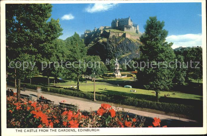 Edinburgh Scotland The Castle from the Gardens