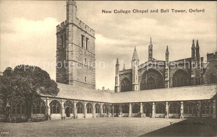 Oxford Oxfordshire New College Chapel and Bell Tower