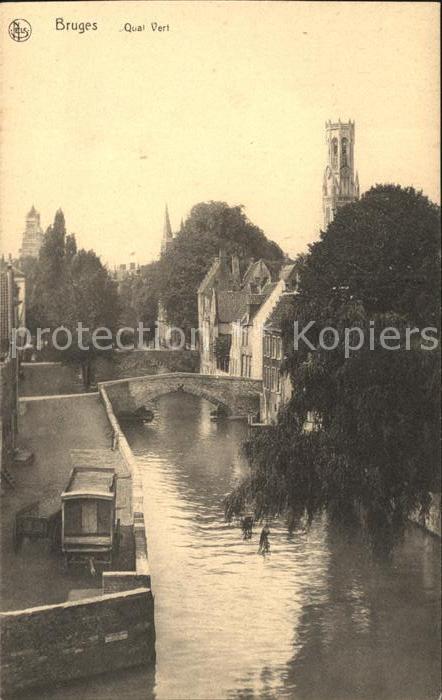 Bruges BRUGGE Belgie Quai vert