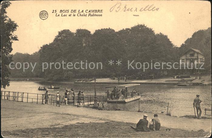 Bruxelles Bruessel Bois de la Cambre Le Lac et le Chalet Robinson
