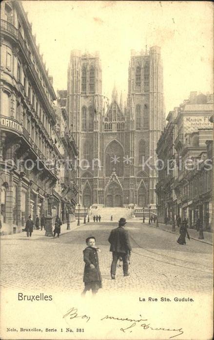 Bruxelles Bruessel La Rue Ste Gudule