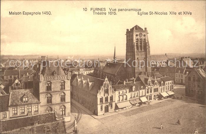 Furnes Veurne West-Vlaanderen Belgie Maison Espagnole Theatre Eglise St Nicolas