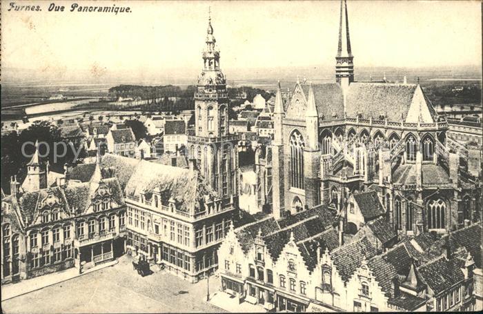 Furnes Veurne West-Vlaanderen Belgie Vue panoramique