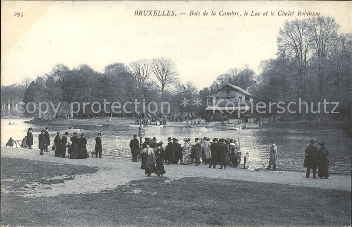 Bruxelles Bruessel Bois de la Cambre le Lac et le Chalet Robinson