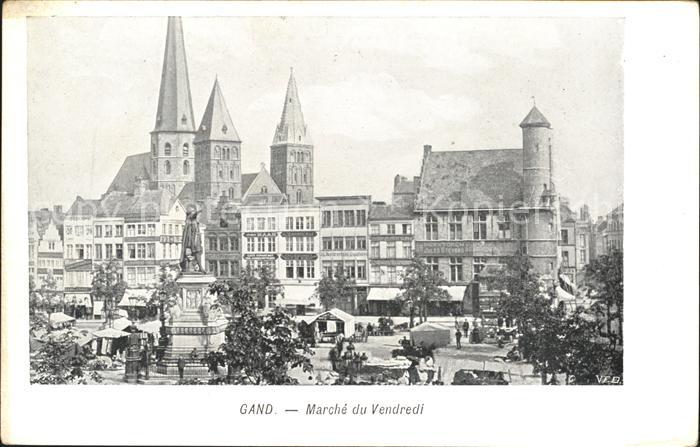 Gand Belgien Marche du Vendredi