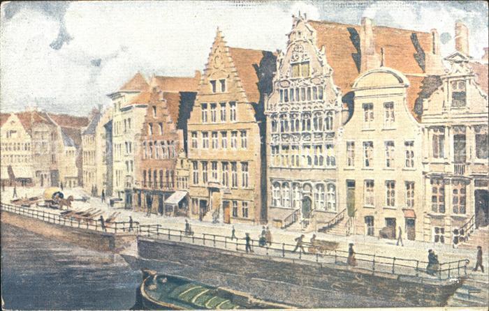 Gand Belgien Le Quai aux Herbes