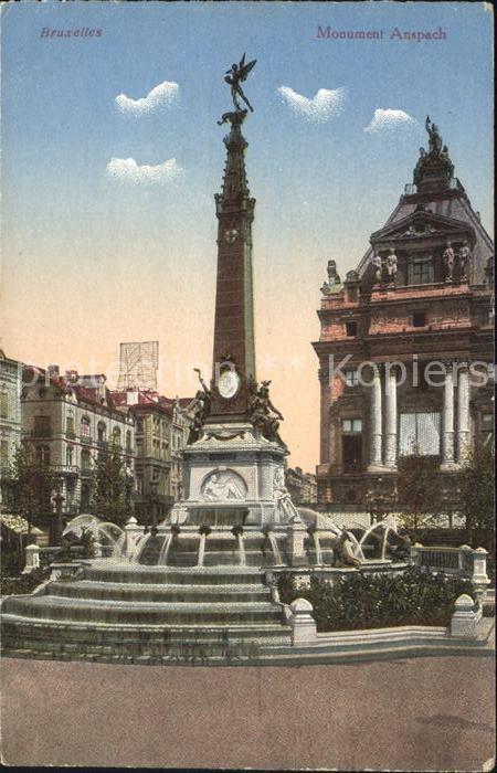 Bruxelles Bruessel Monument Anspach