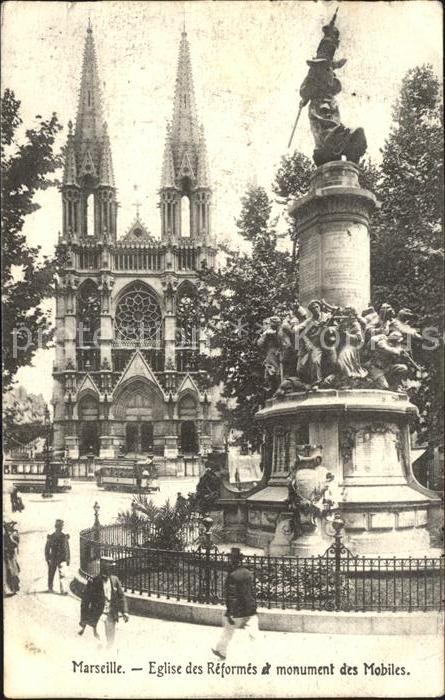 Marseille Bouches-du-Rhone Eglise des Reformes a monument des Mobiles