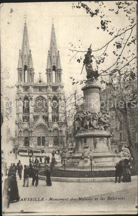 Marseille Bouches-du-Rhone Monument des Mobiles et les Reformes