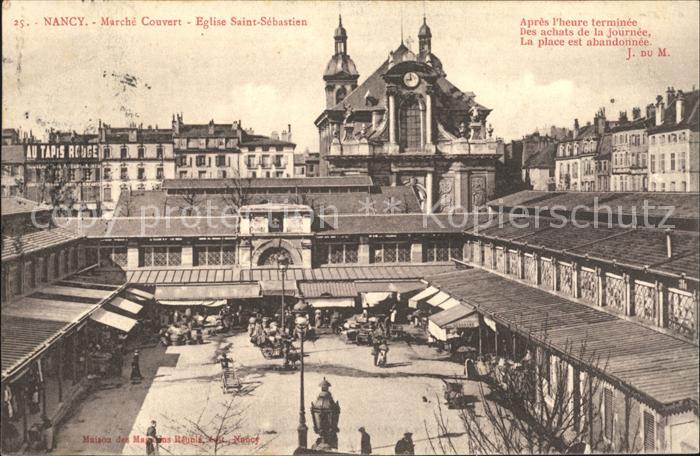 Nancy Lothringen Marche Couvert Eglise Saint Sebastien