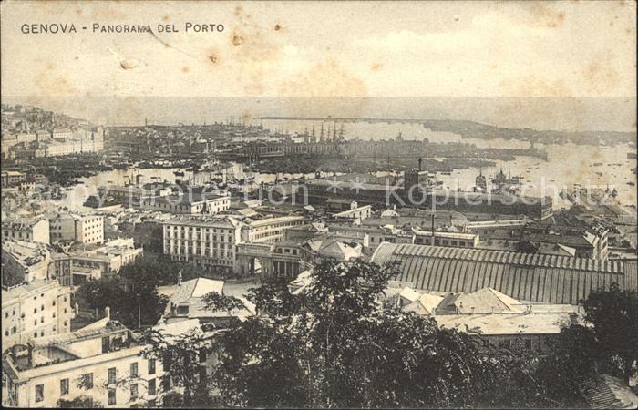 Genova Genua Liguria Panorama del Porto