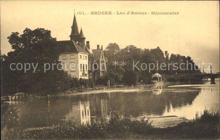 Bruges BRUGGE Belgie Lac d Amour Minnewater