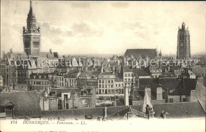 Duenkirchen Dunkerque Panorama Kirchen