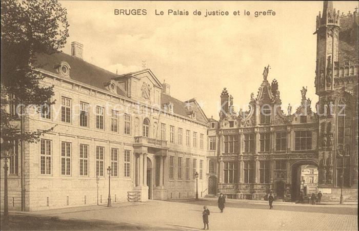 Bruges BRUGGE Belgie Le Palais de justice et le greffe