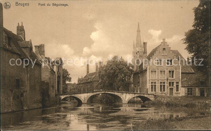 Bruges BRUGGE Belgie Pont du Beguinage