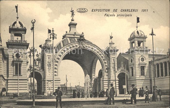 Charleroi Wallonie Exposition 1911 Facade principale