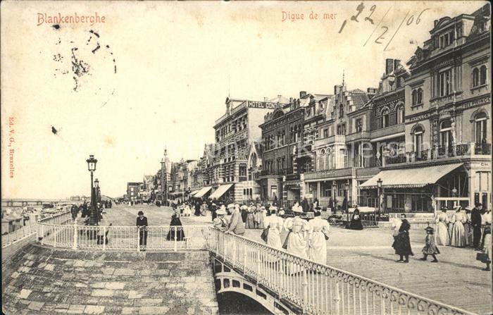 Blankenberghe Digue de mer