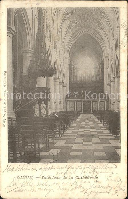 Liege Luettich Interieur de la Cathedrale