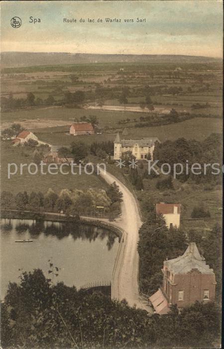 Spa Liege Route du lac de Warfaz vers Sart