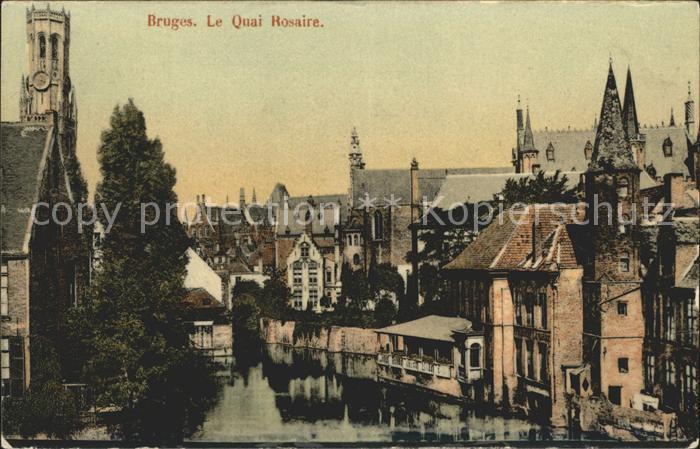 Bruges BRUGGE Belgie Le Quai Rosaire