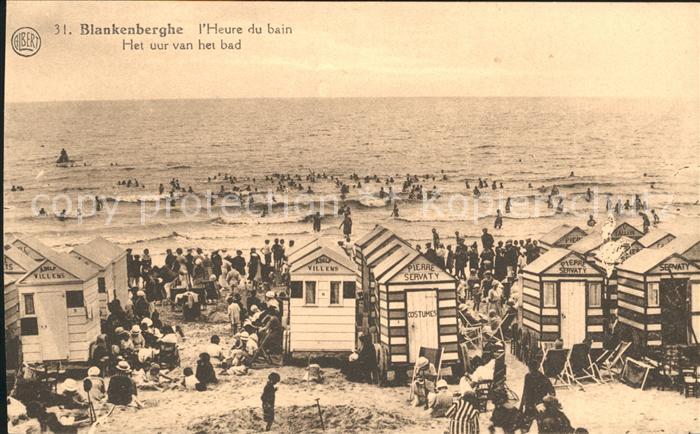 Blankenberghe Het uur van het bad