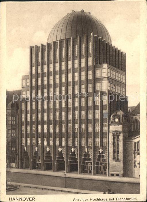 HANNOVER  CITY Anzeiger Hochhaus mit Planetarium