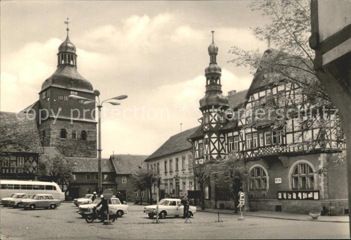 Harzgerode Markt mit Rathaus