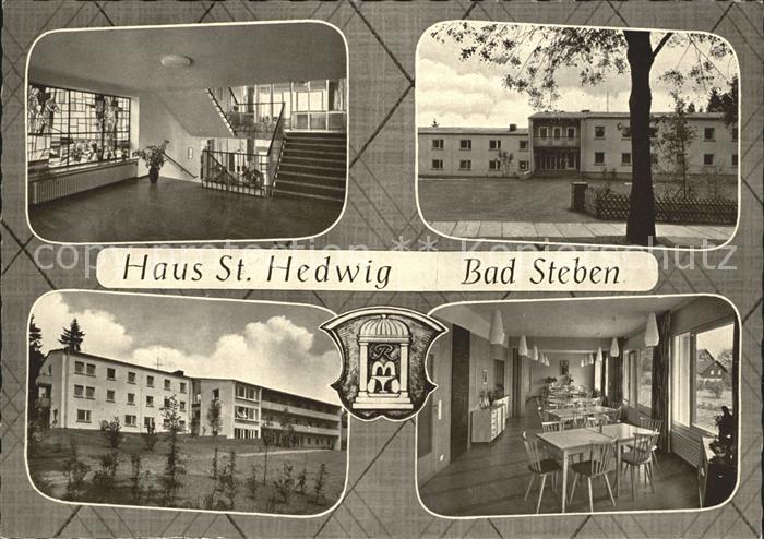 Bad Steben Muettergenesungsheim Haus St Hedwig Speisesaal Treppenaufgang