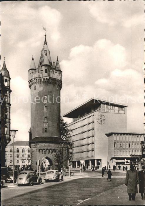 Frankfurt Main Eschenheimer Turm und Bayer Haus